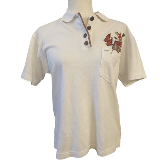 ID Distinctions Womens Vintage Golf Themed Embroidered Polo Shirt - Picture 1 of 8